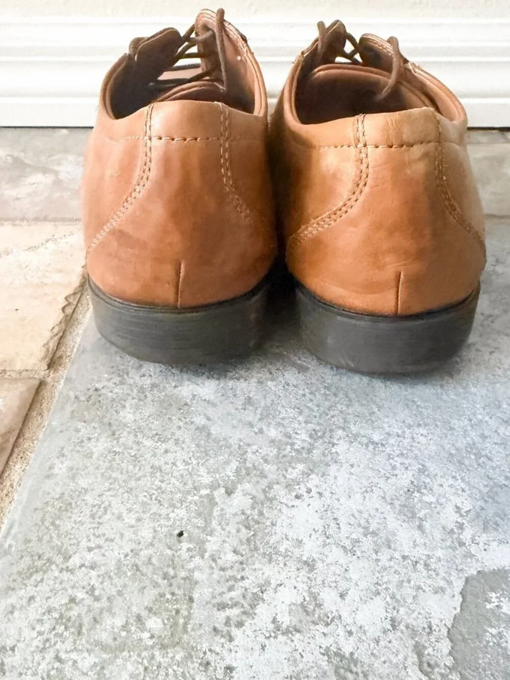 Clarks Mens Cap Toe Oxford Dress Shoes Brown Leather Comfort Size 15
